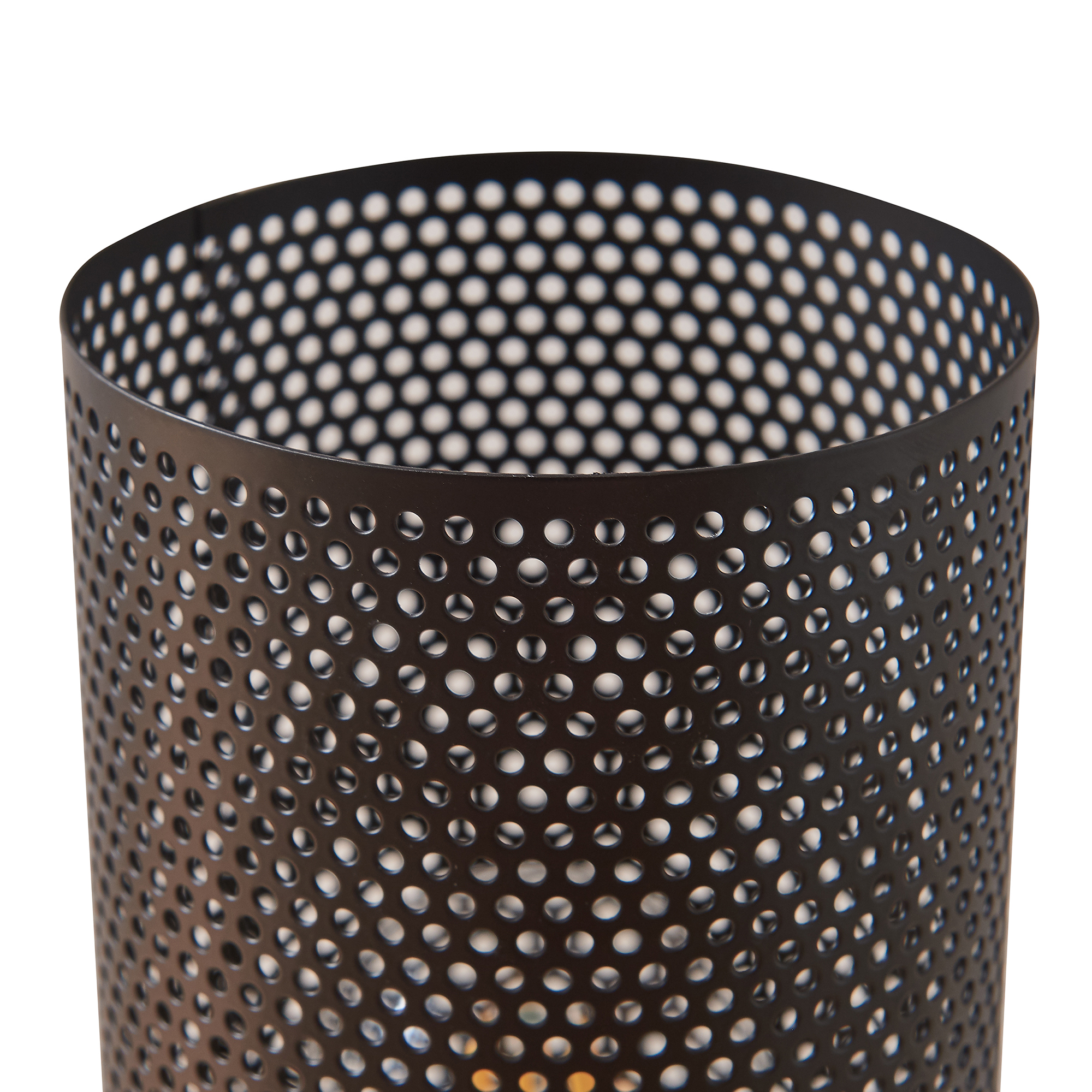 Lampă de masă Joelleldsvin din lemn și metal negru, 30x14x14 cm