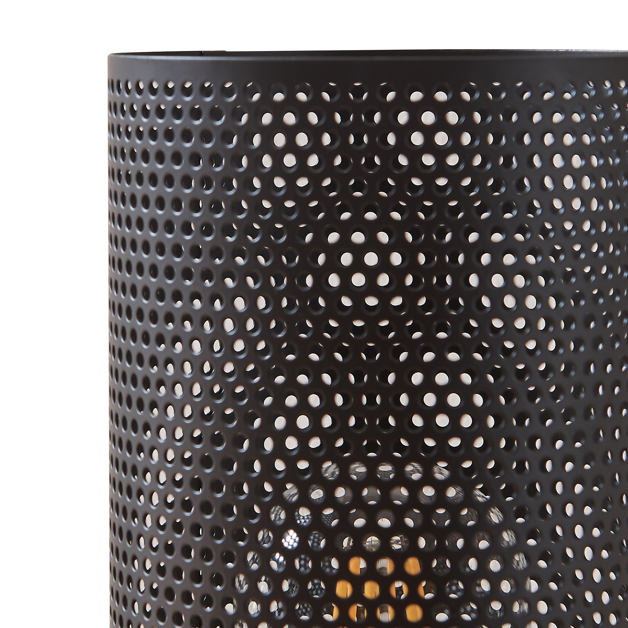 Lampă de masă Joelleldsvin din lemn și metal negru, 30x14x14 cm