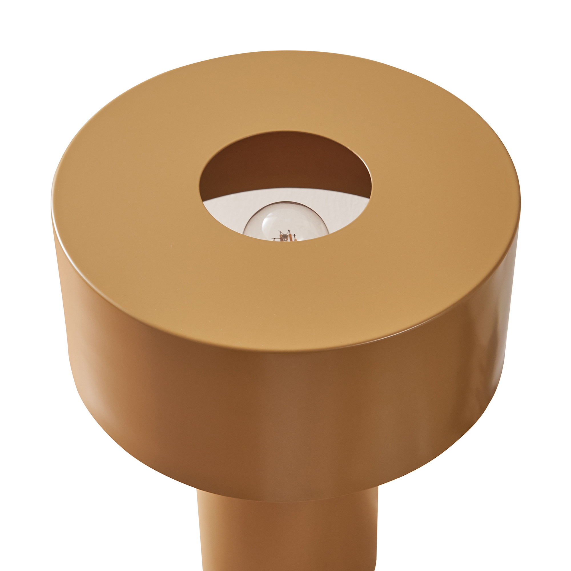 Lampă de masă Kömn din metal maro, 37 x 30 cm, design modern