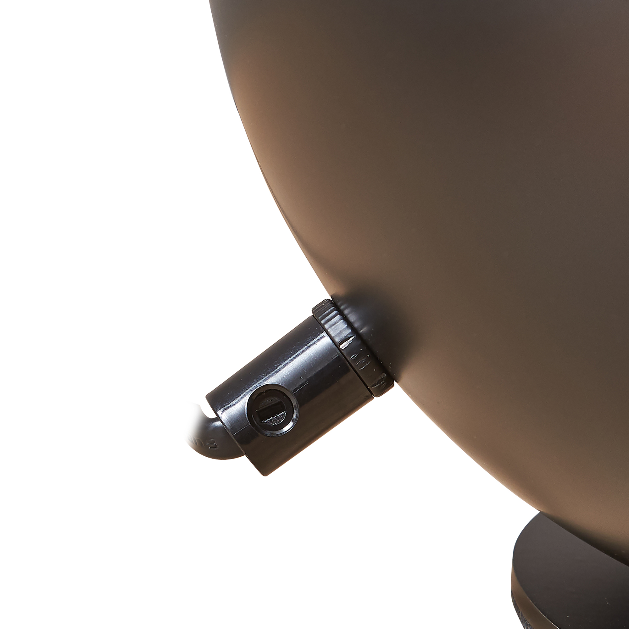 Lampă de masă Lukkodso din metal negru, 1xE27, 20x20 cm