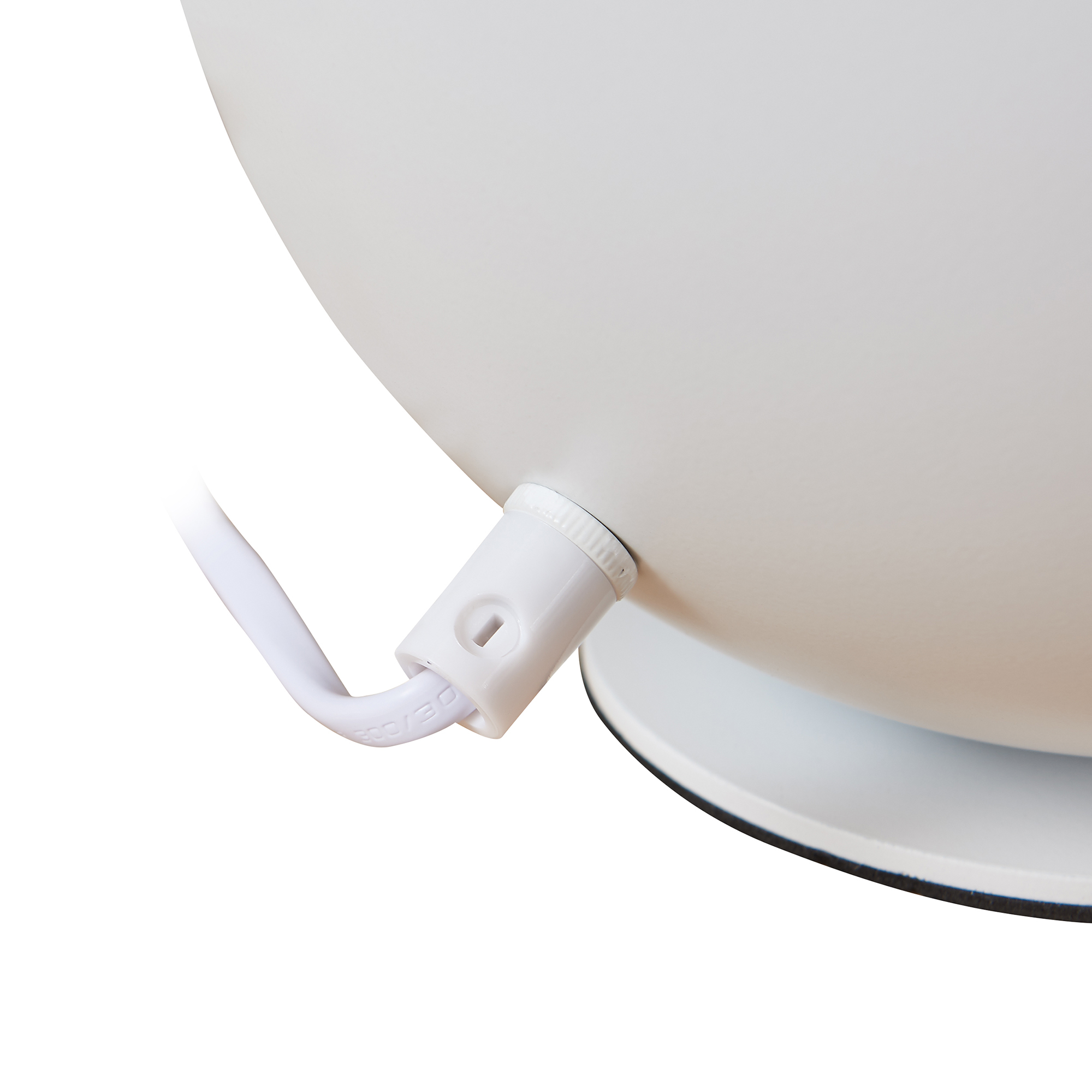 Lampa de masă Lukkodso albă din metal, E27, 20 x 20 cm