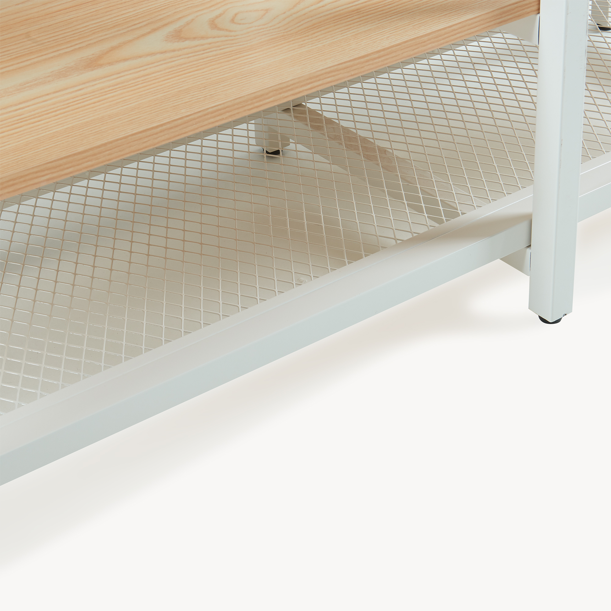 Cuier tip garderobă Larem cu sertare și rafturi, alb/stejar, 180x120x40 cm