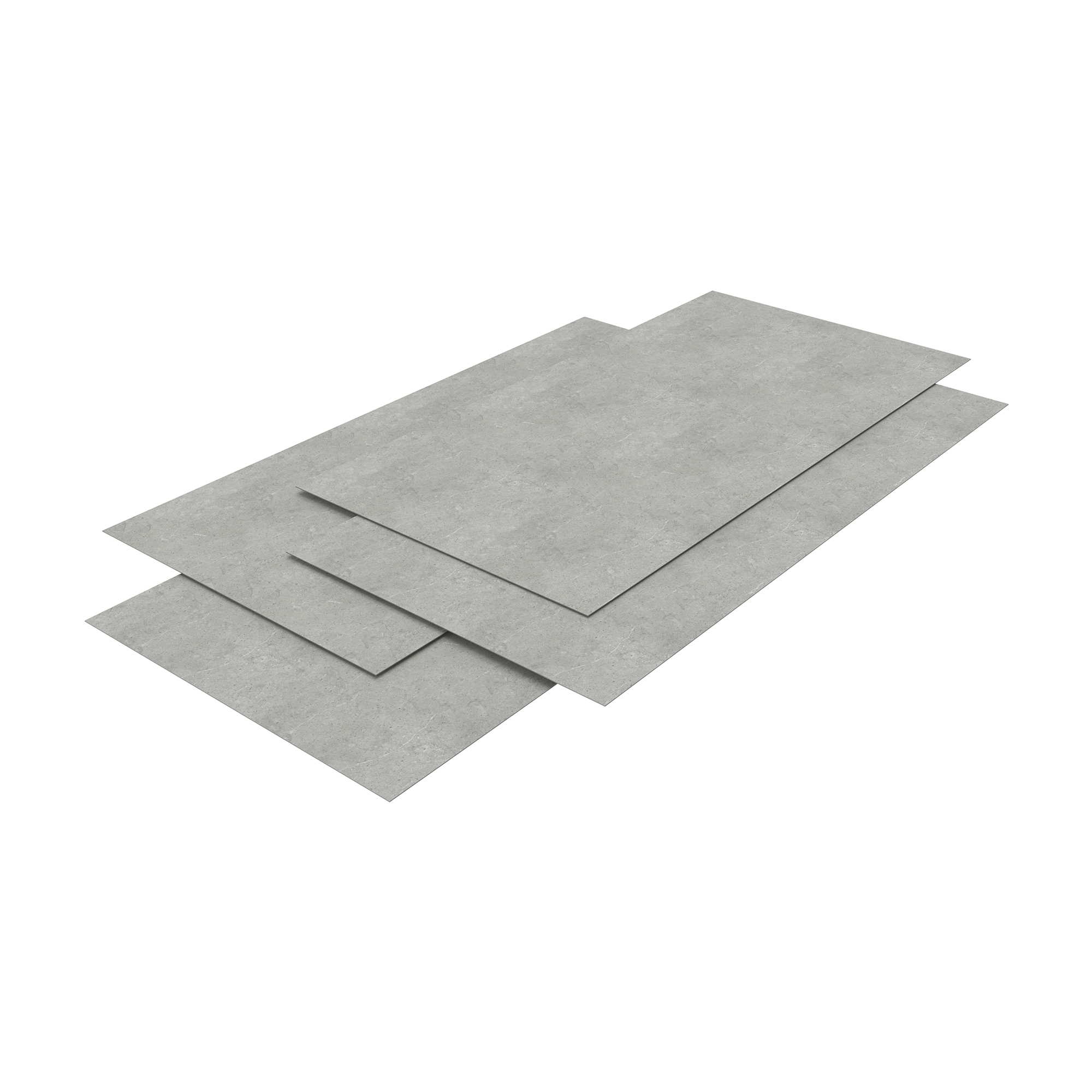 Set 4 panouri perete pentru duș Bladel, PVC, 120x60 cm, beton gri