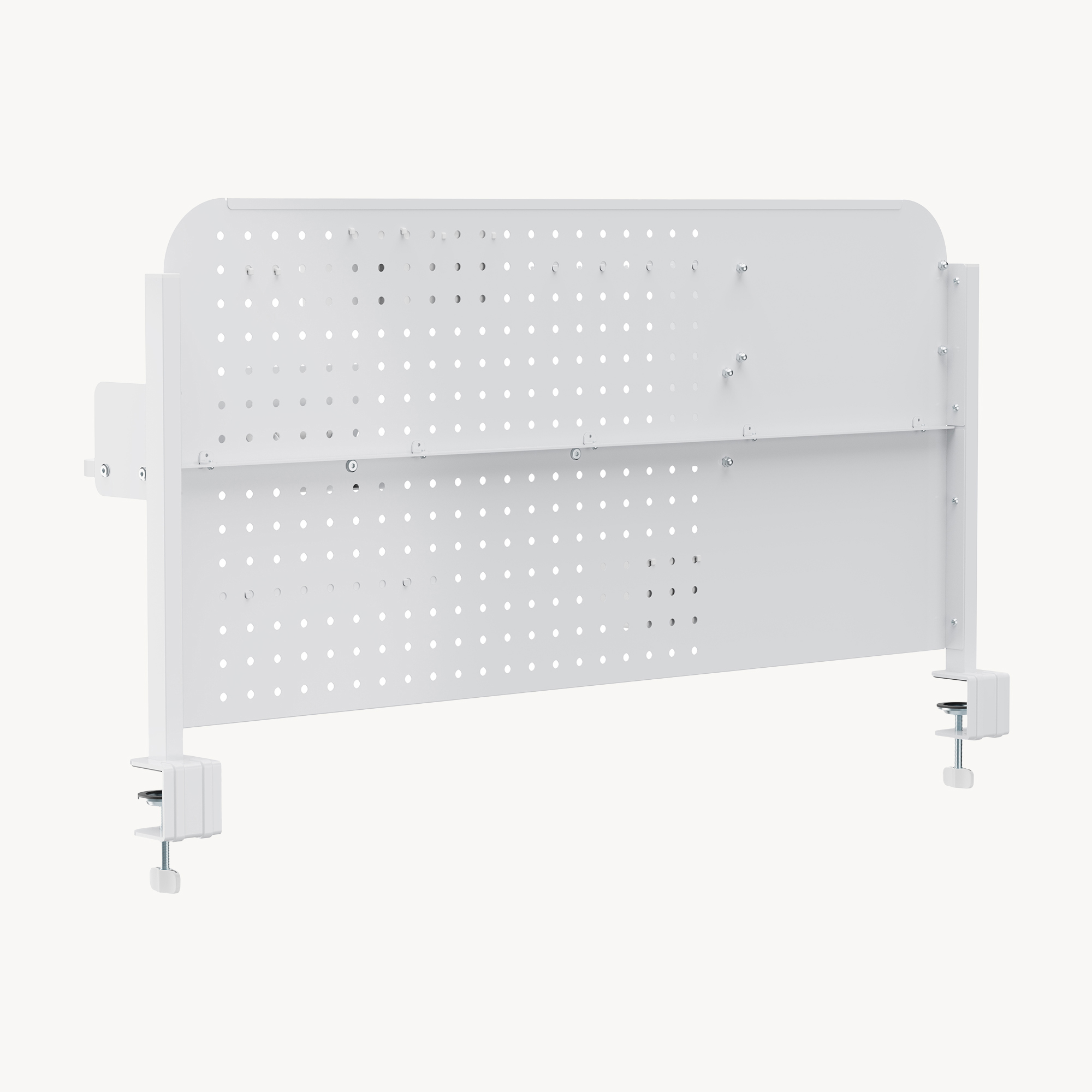 Organizer de birou cu prindere pe cleme Sauda 114x68 cm, alb