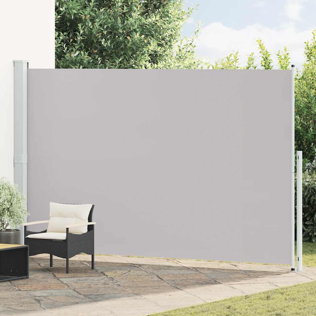 Copertină laterală retractabilă de terasă, gri, 220x500 cm GartenMobel Dekor