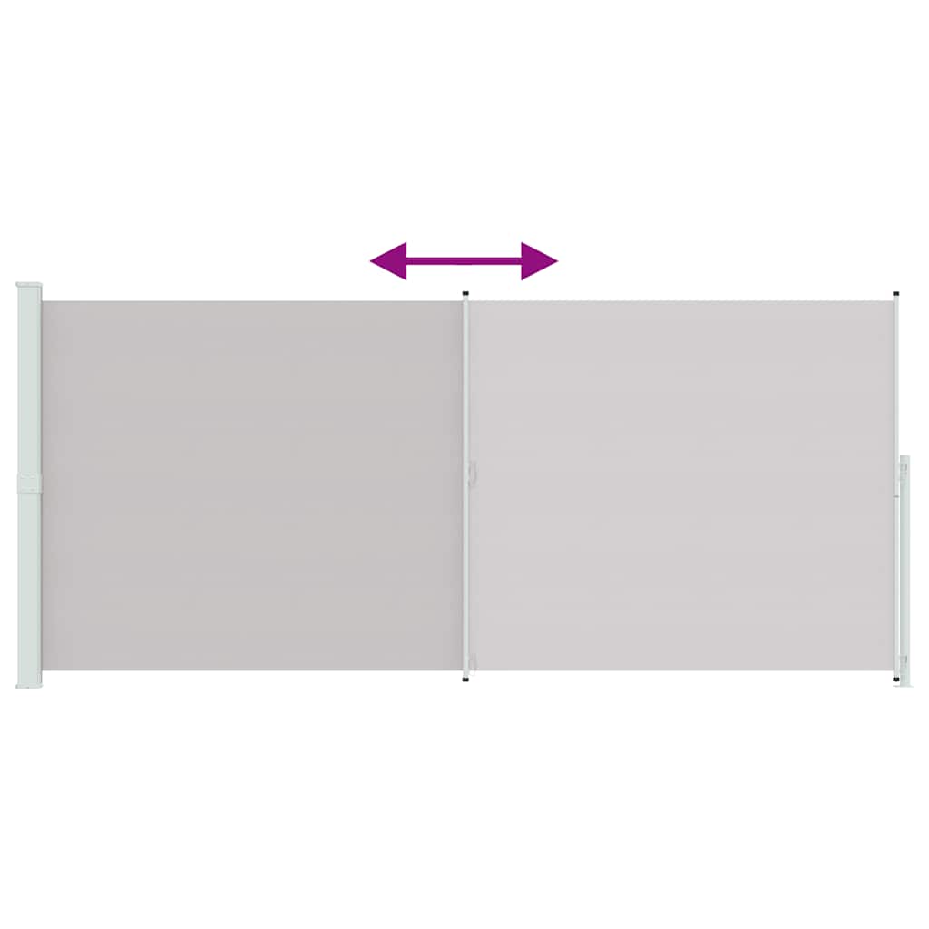 Copertină laterală retractabilă de terasă, gri, 220x500 cm GartenMobel Dekor