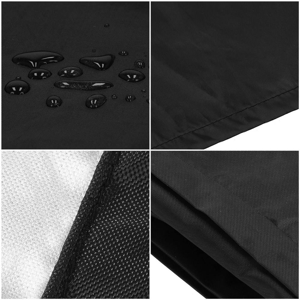 Husa protectie pentru umbrela de gradina, impermeabila, cu fermoar si snur reglabil, 265 cm, negru Household NewTrend