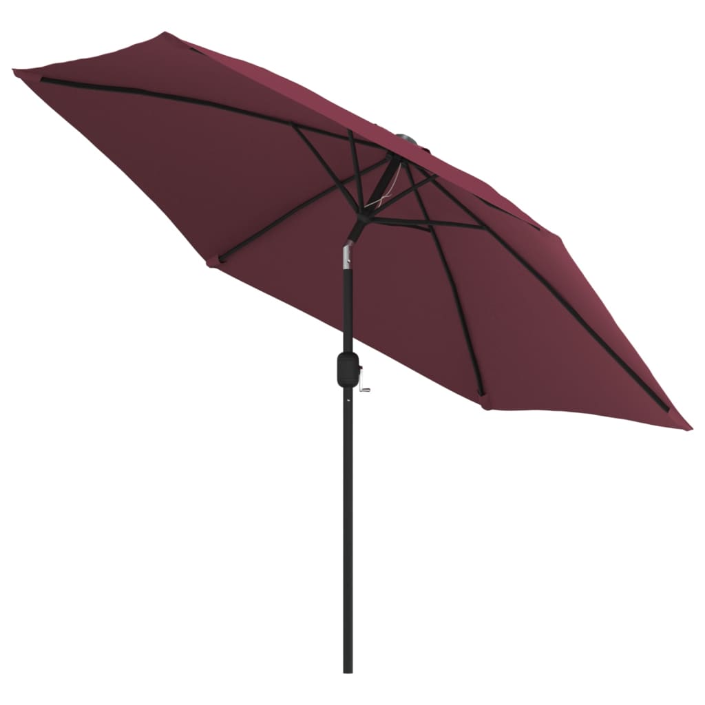 Umbrelă de soare de grădină, stâlp metalic, roșu bordo, 300 cm GartenMobel Dekor