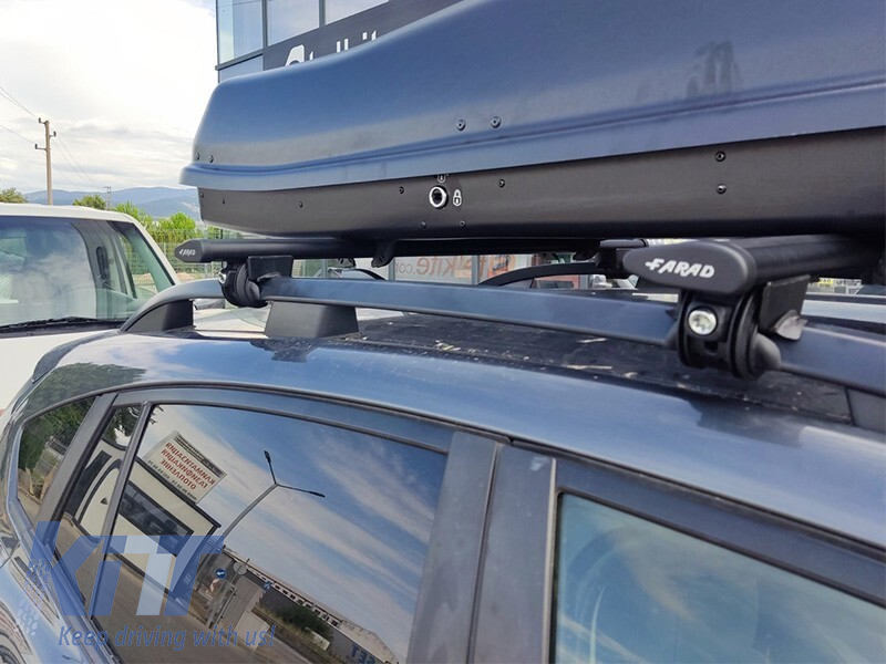 Bârne aerodinamice din aluminiu Farad 120 negre Performance AutoTuning