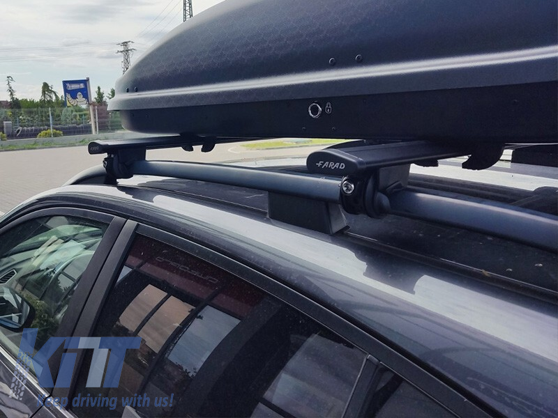 Bârne aerodinamice din aluminiu Farad 120 negre Performance AutoTuning