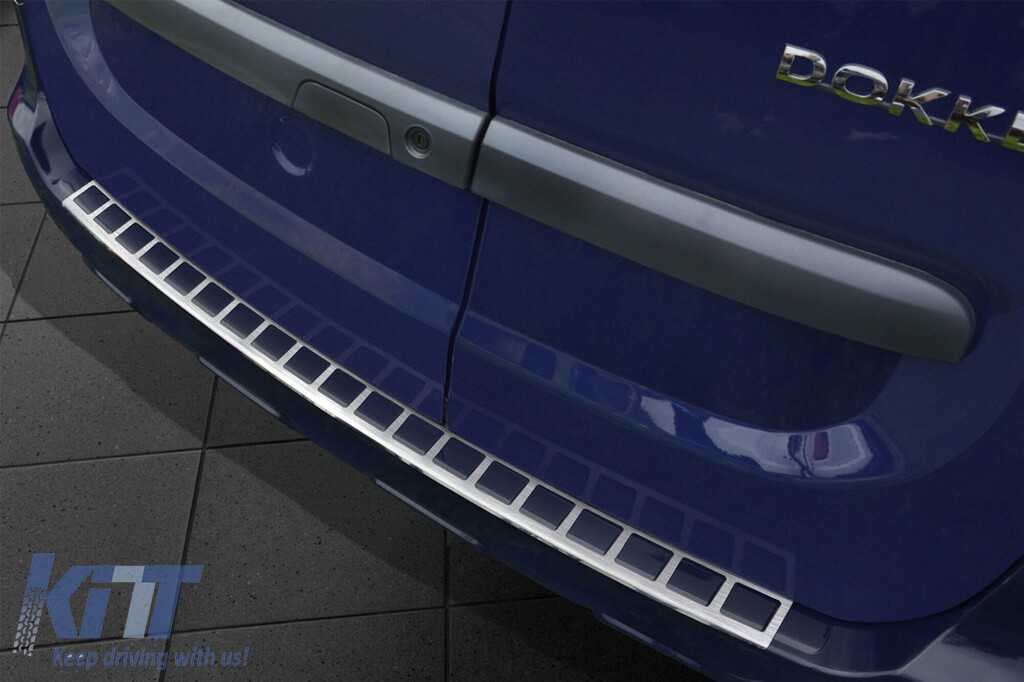Protector de bara spate Avisa potrivit pentru Dacia Dokker 2012-2017, dupa 2017, crom Performance AutoTuning