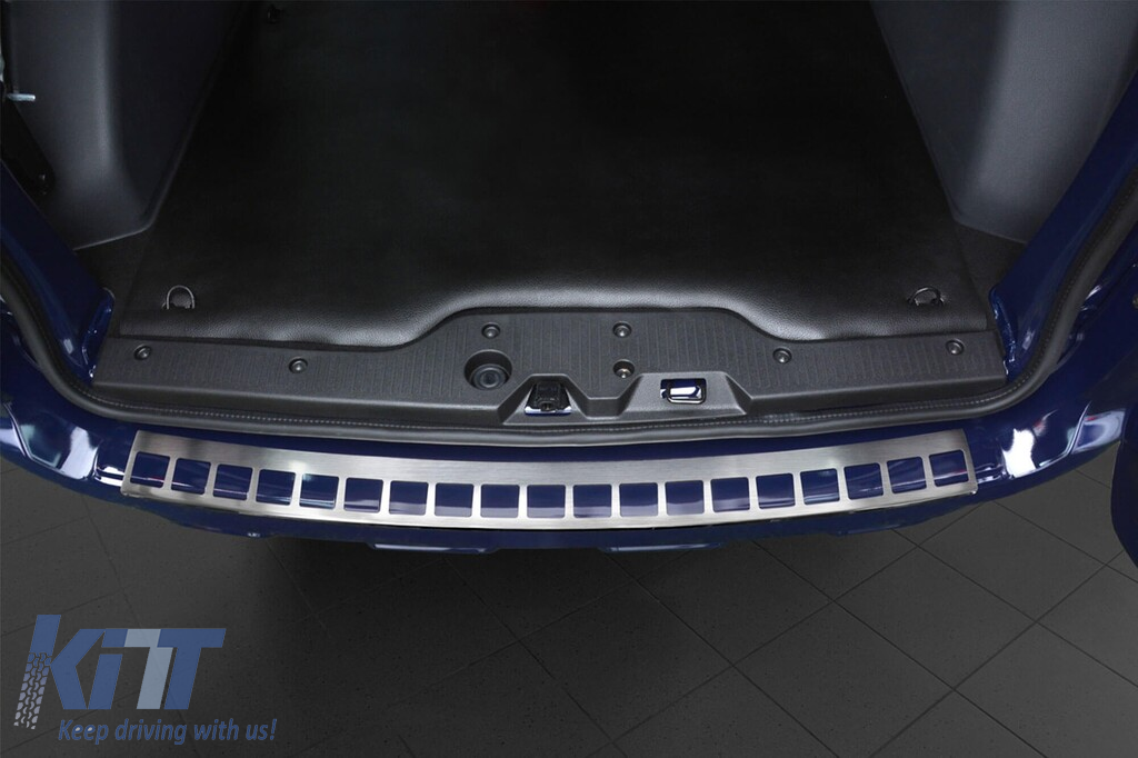 Protector de bara spate Avisa potrivit pentru Dacia Dokker 2012-2017, dupa 2017, crom Performance AutoTuning