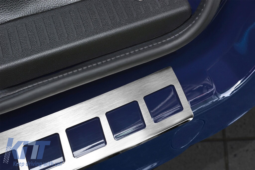 Protector de bara spate Avisa potrivit pentru Dacia Dokker 2012-2017, dupa 2017, crom Performance AutoTuning