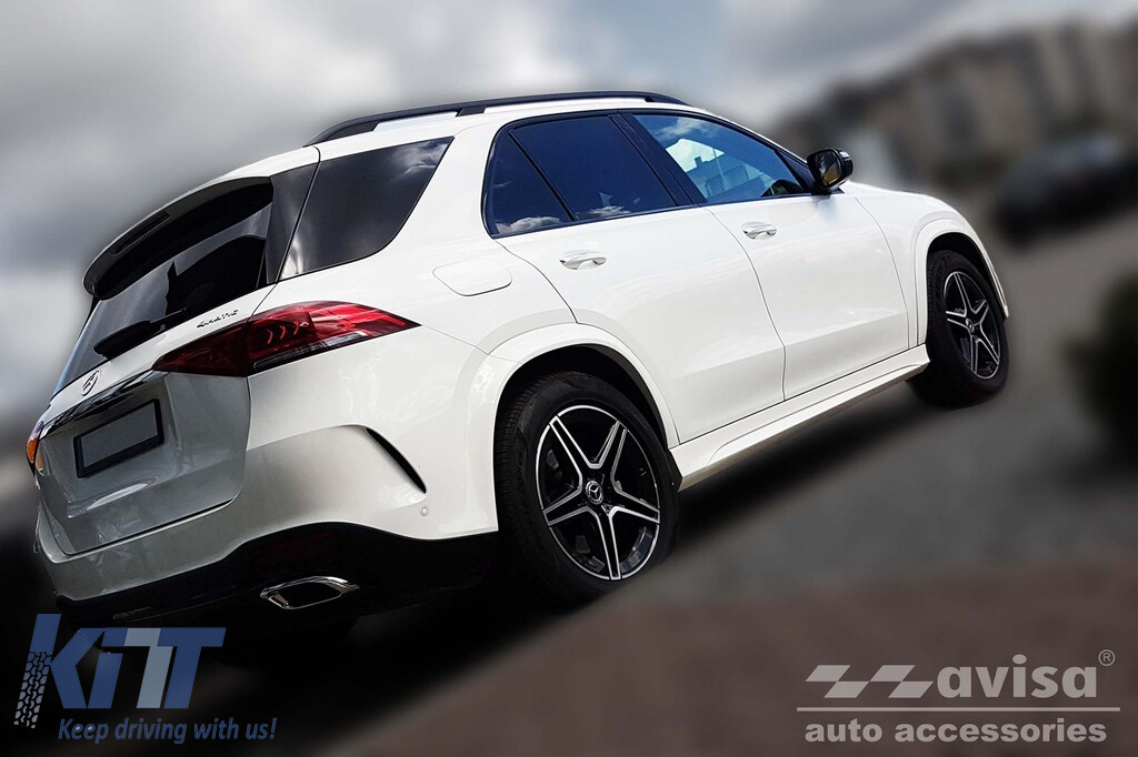 Protector Avisa potrivit pentru bara de protecție spate a Mercedes GLE W167, AMG după 2019, culoare carbon Performance AutoTuning