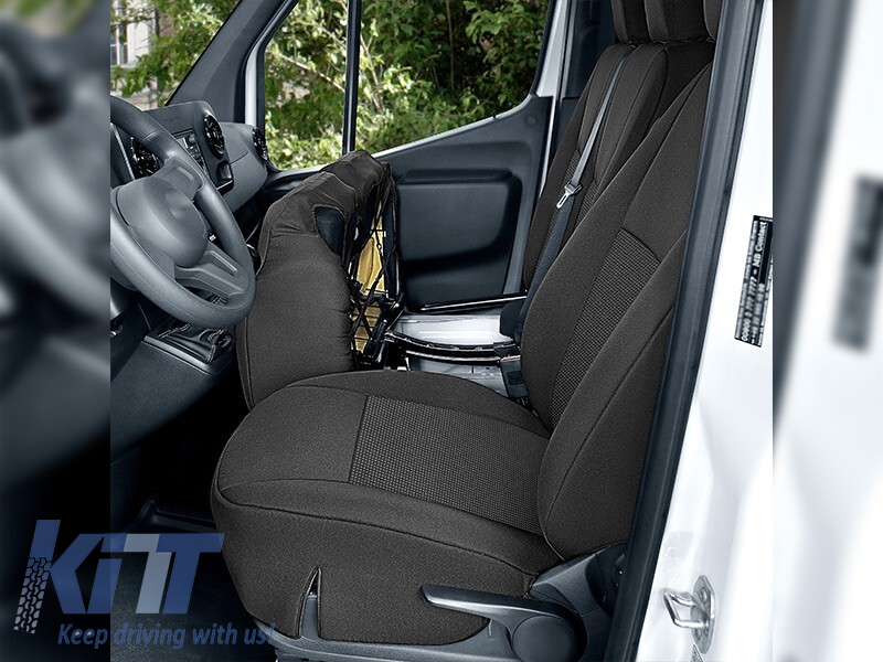 Tapițerie Kegel potrivită pentru scaunele din față ale Mercedes Sprinter după 2018 cu scaun simplu + dublu, culoare grafit Performance AutoTuning