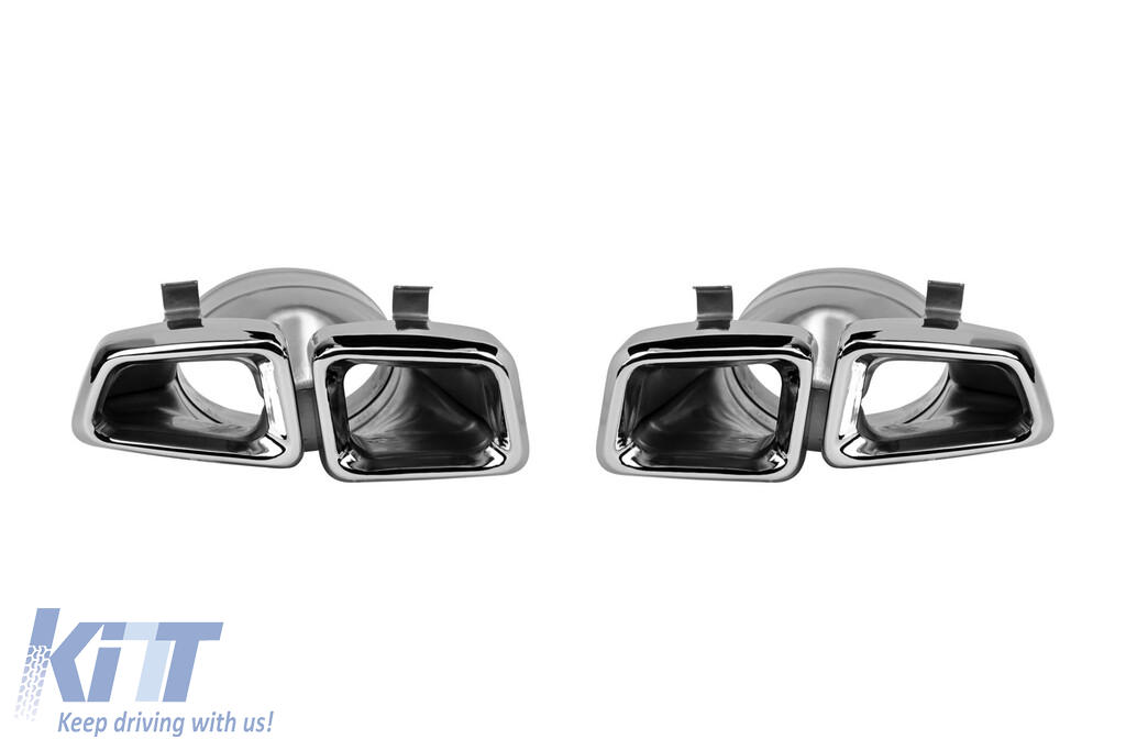 Set de capete cromate tip 63 AMG potrivit pentru Mercedes ML W166, GL X166 2011-2015, stânga și dreapta Performance AutoTuning
