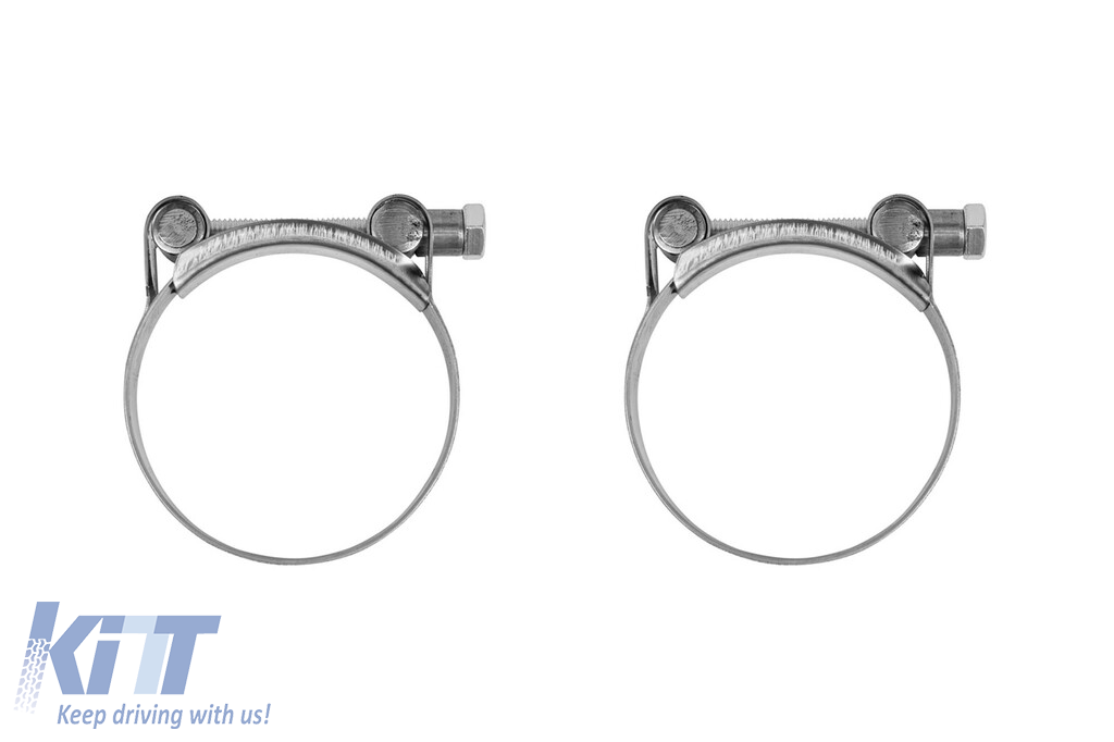 Set de ieșiri de evacuare negre potrivite pentru BMW Seria 5 F10, F11 2010-2017, stânga și dreapta, model 1 Performance AutoTuning