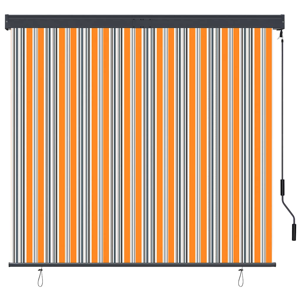 Jaluzea tip rulou de exterior, galben și albastru, 160 x 250 cm GartenMobel Dekor