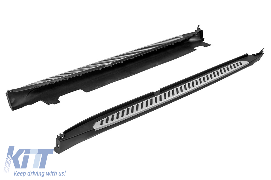 Scări laterale din aluminiu potrivite pentru BMW X1 F48 după 2016, ampatament lung Performance AutoTuning