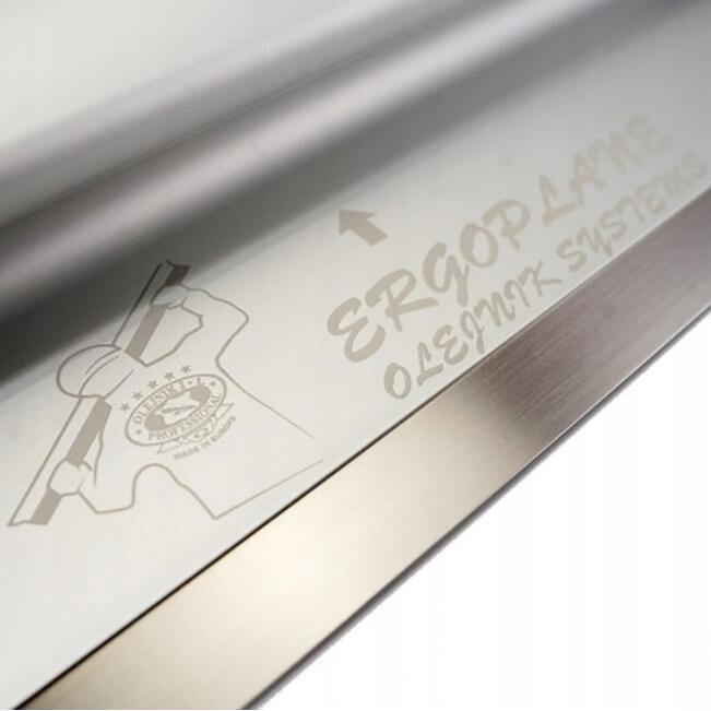 Set gletiera profesionala, aluminiu, lama inox, 40 cm x 0.3 mm, suport, maner prelungitor 1.2-2.2 m, Ergoplane GartenVIP DiyLine