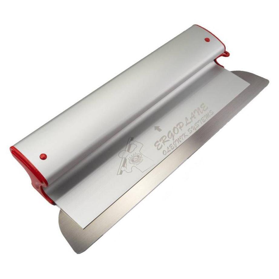 Set gletiera profesionala, aluminiu, lama inox, 60 cm x 0.3 mm, suport, maner prelungitor 1.2-2.2 m, rola gletuit, Ergoplane GartenVIP DiyLine