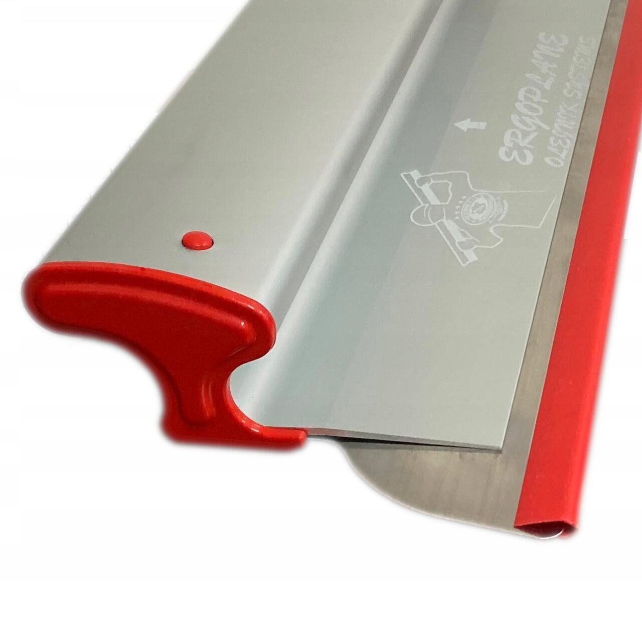 Set gletiera profesionala, aluminiu, lama inox, 60 cm x 0.3 mm, suport, maner prelungitor 1.2-2.2 m, rola gletuit, Ergoplane GartenVIP DiyLine