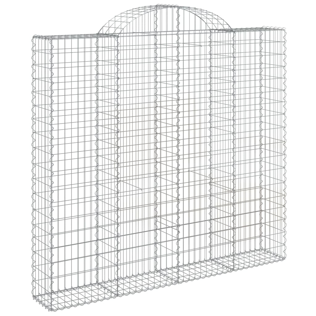 Coșuri gabion arcuite 3 buc, 200x30x180/200cm, fier galvanizat GartenMobel Dekor
