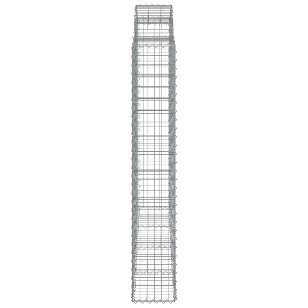 Coșuri gabion arcuite 3 buc, 200x30x180/200cm, fier galvanizat GartenMobel Dekor