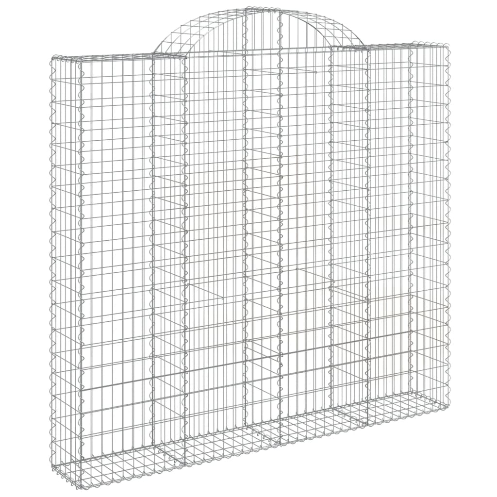 Coșuri gabion arcuite 4 buc, 200x30x180/200cm, fier galvanizat GartenMobel Dekor