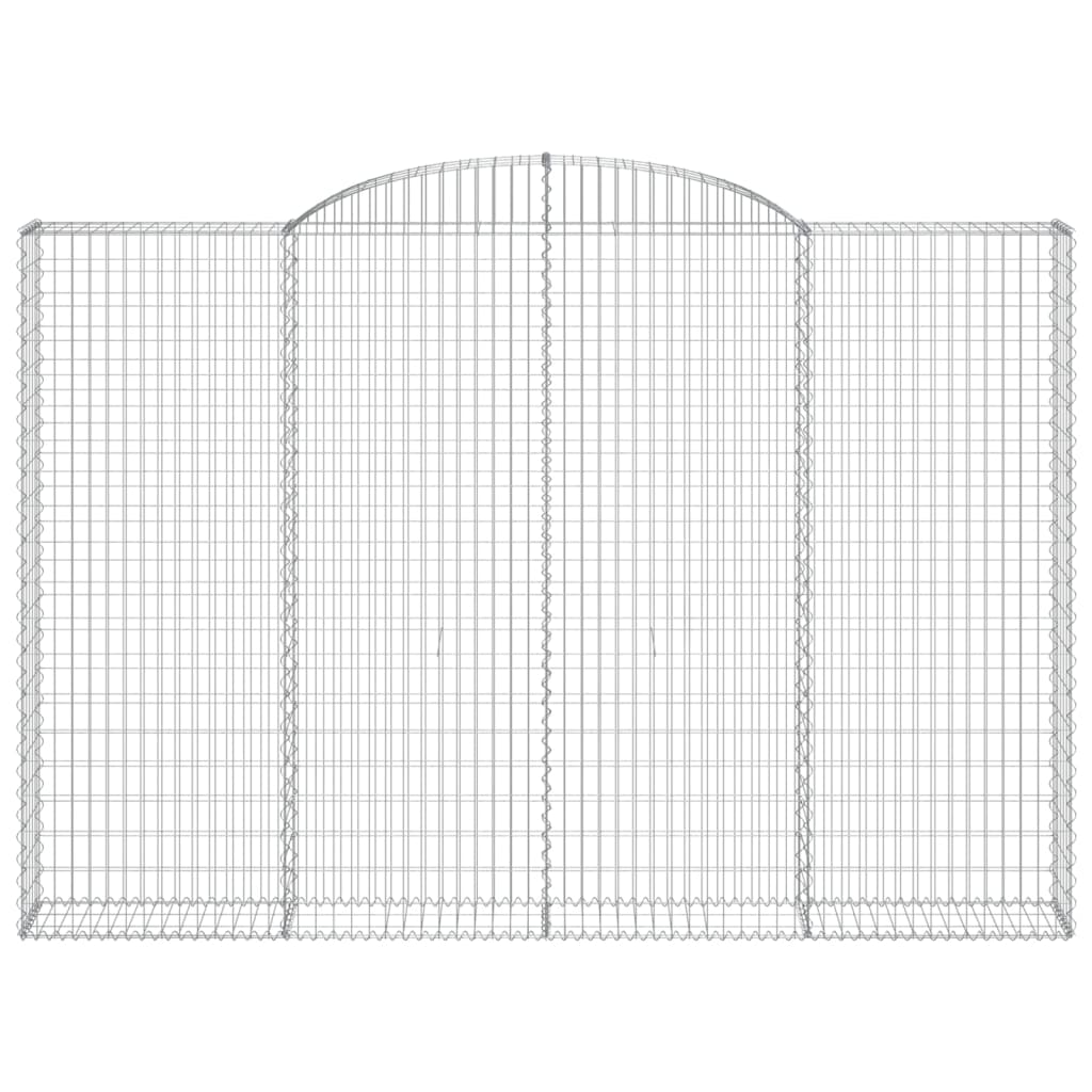 Coșuri gabion arcuite 4 buc. 300x30x200/220 cm fier galvanizat GartenMobel Dekor