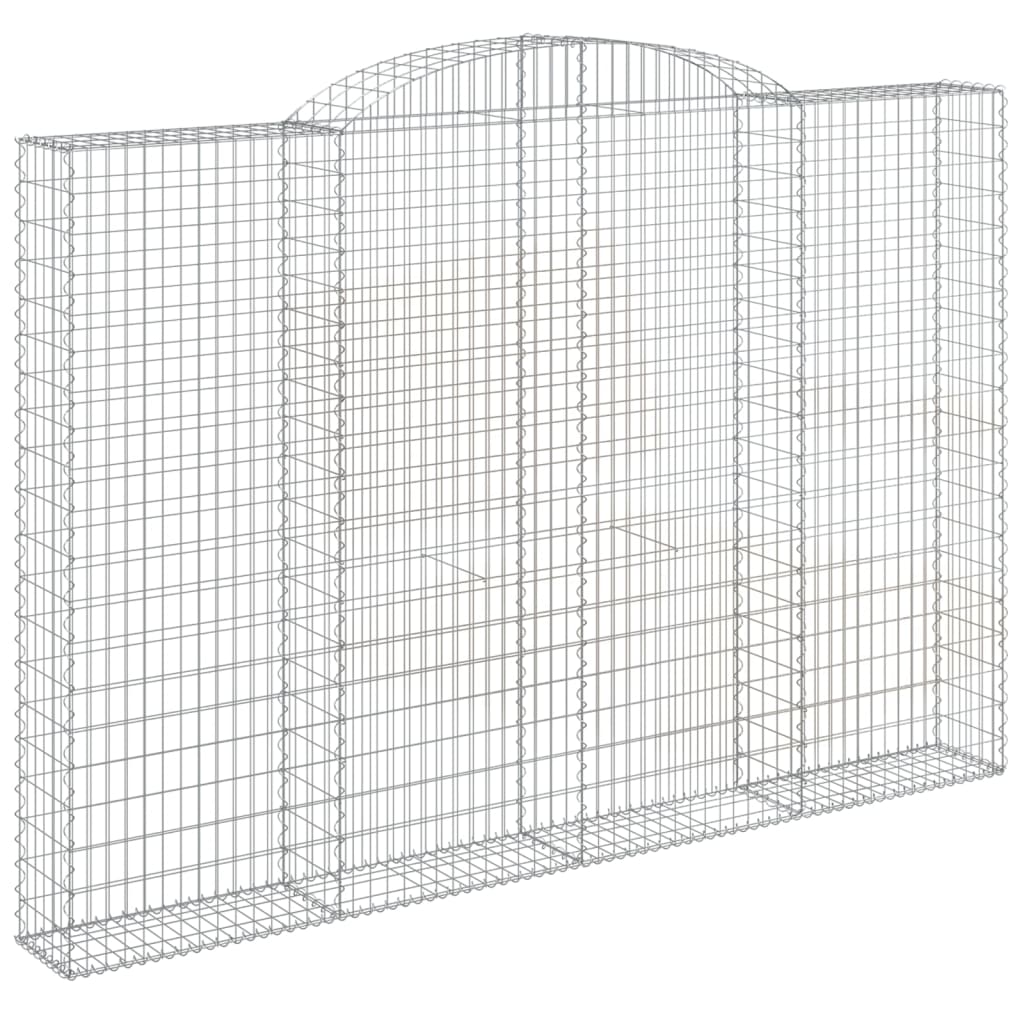 Coșuri gabion arcuite 4 buc. 300x30x200/220 cm fier galvanizat GartenMobel Dekor