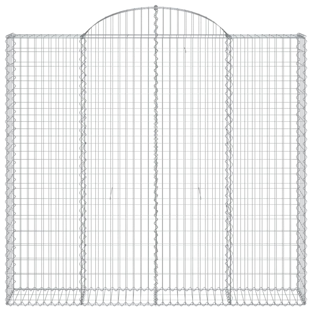 Coșuri gabion arcuite 8 buc, 200x30x180/200cm, fier galvanizat GartenMobel Dekor