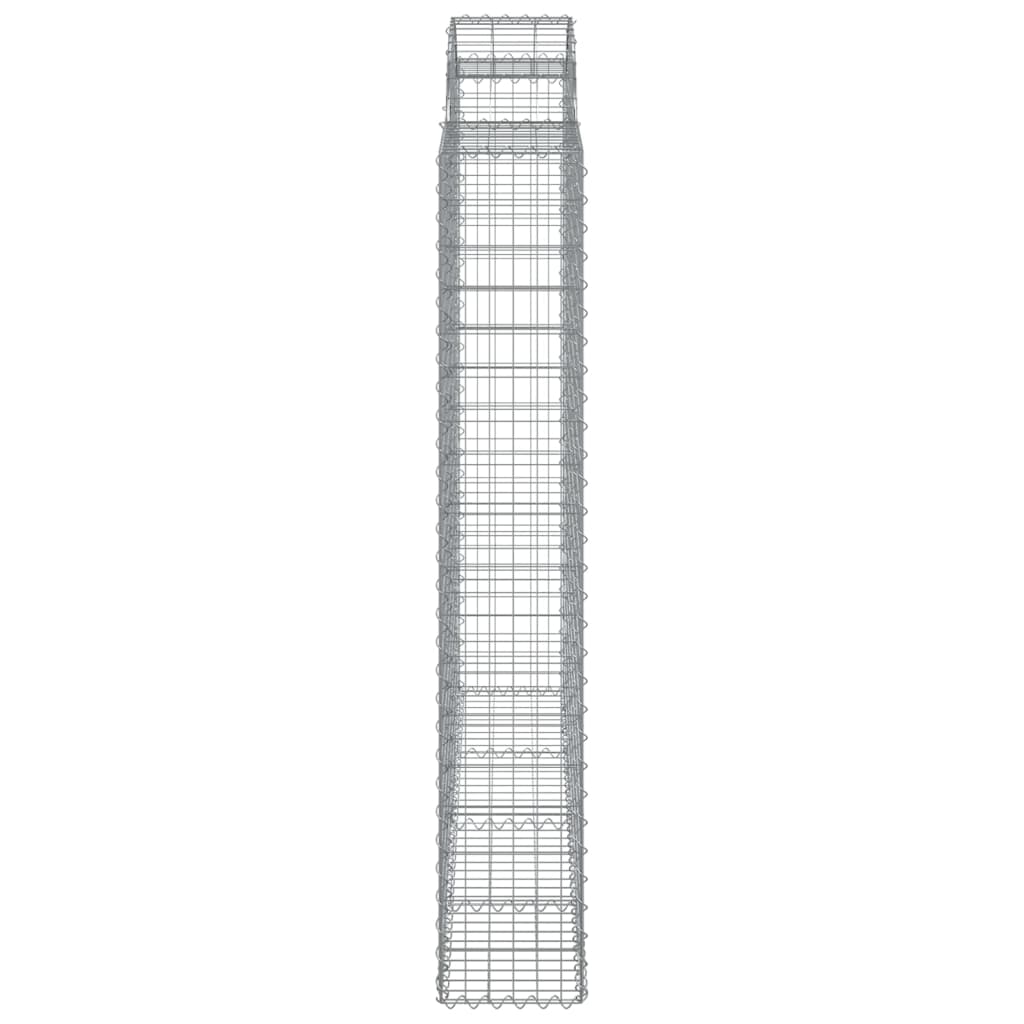 Coșuri gabion arcuite 9 buc, 200x30x180/200cm, fier galvanizat GartenMobel Dekor