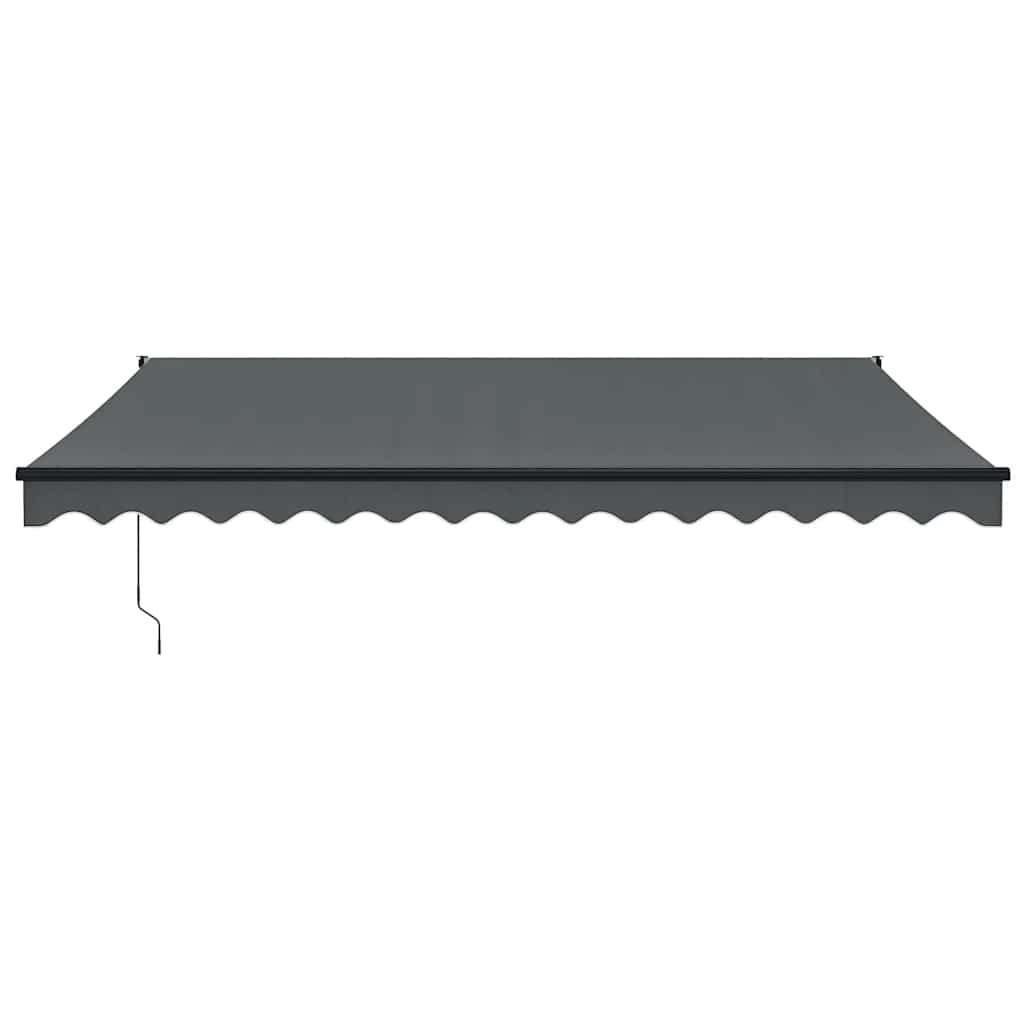 Copertină retractabilă, antracit, 4x3 m, textil și aluminiu GartenMobel Dekor