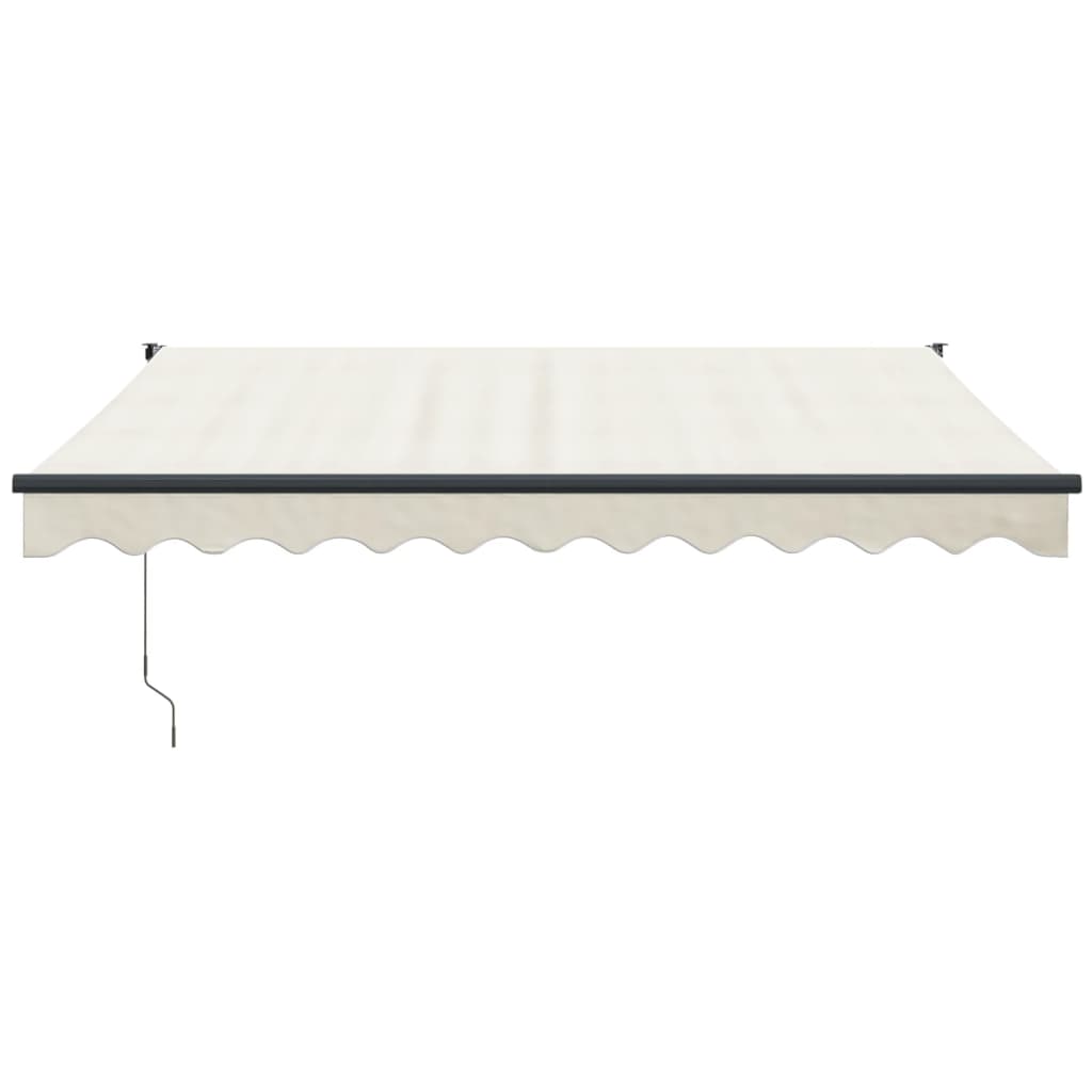 Copertină retractabilă, crem, 3,5x2,5 m, textil și aluminiu GartenMobel Dekor