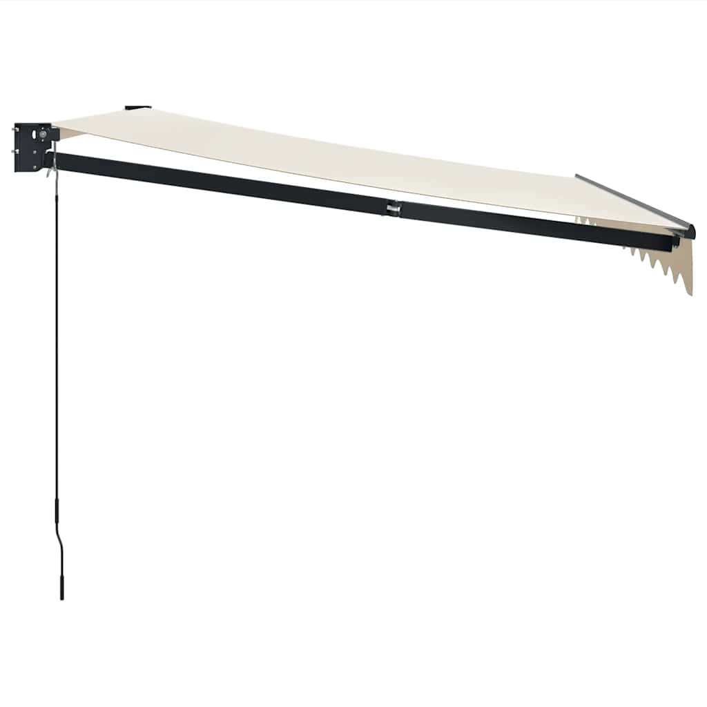 Copertină retractabilă, crem, 3x2,5 m, textil și aluminiu GartenMobel Dekor
