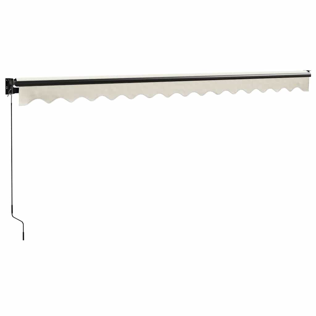 Copertină retractabilă, crem, 4x3 m, textil și aluminiu GartenMobel Dekor