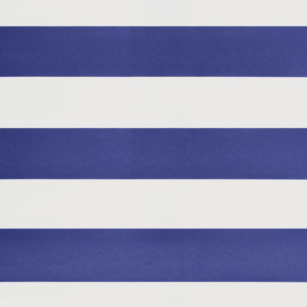 Copertină retractabilă automată, albastru și alb, 4,5x3 m GartenMobel Dekor