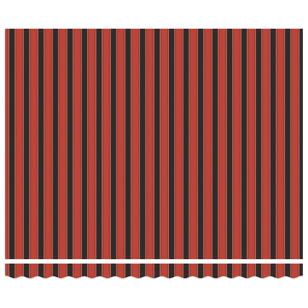 Copertină retractabilă portocaliu/maro 4x3 m, textil/aluminiu GartenMobel Dekor