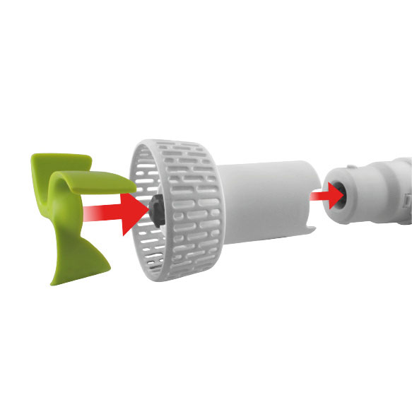 Blender pasator Trisa Masher 65W cu maner ergonomic si sistem Click