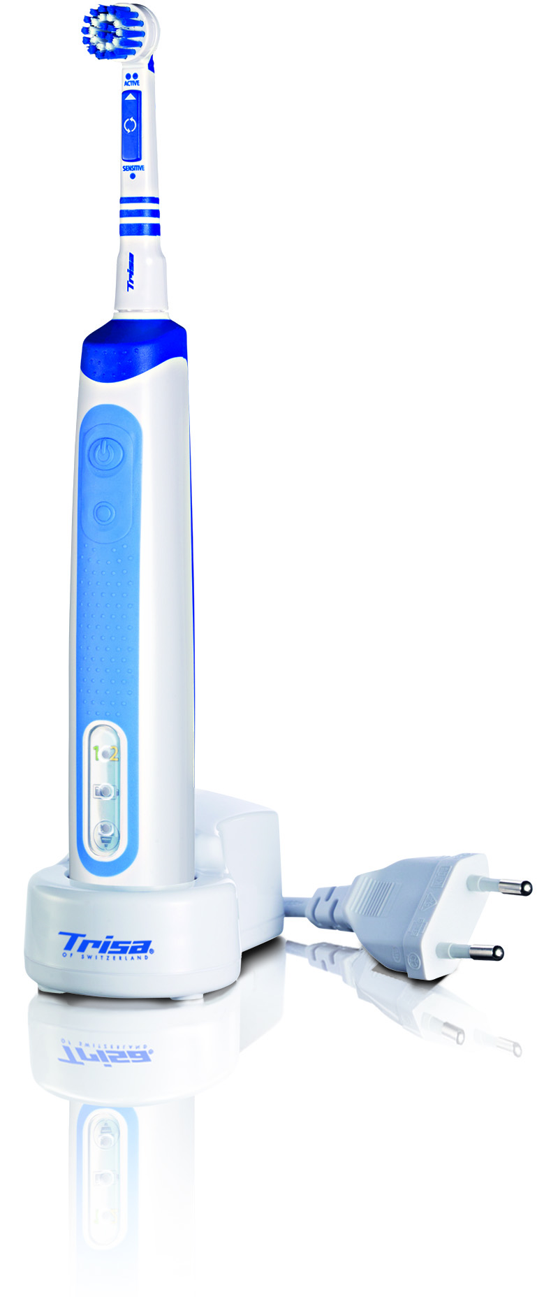 Periuță de dinți electrică Trisa Professional Plaque Clean cu 2 capete