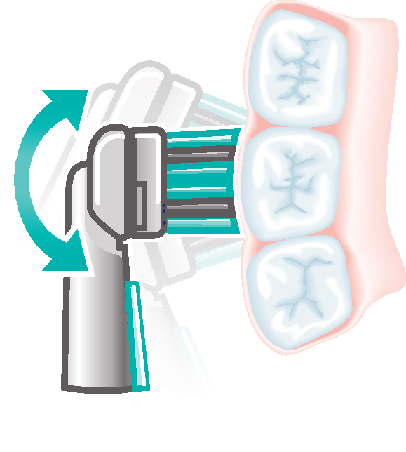 Periuță de dinți electrică Trisa Professional Plaque Clean cu 2 capete