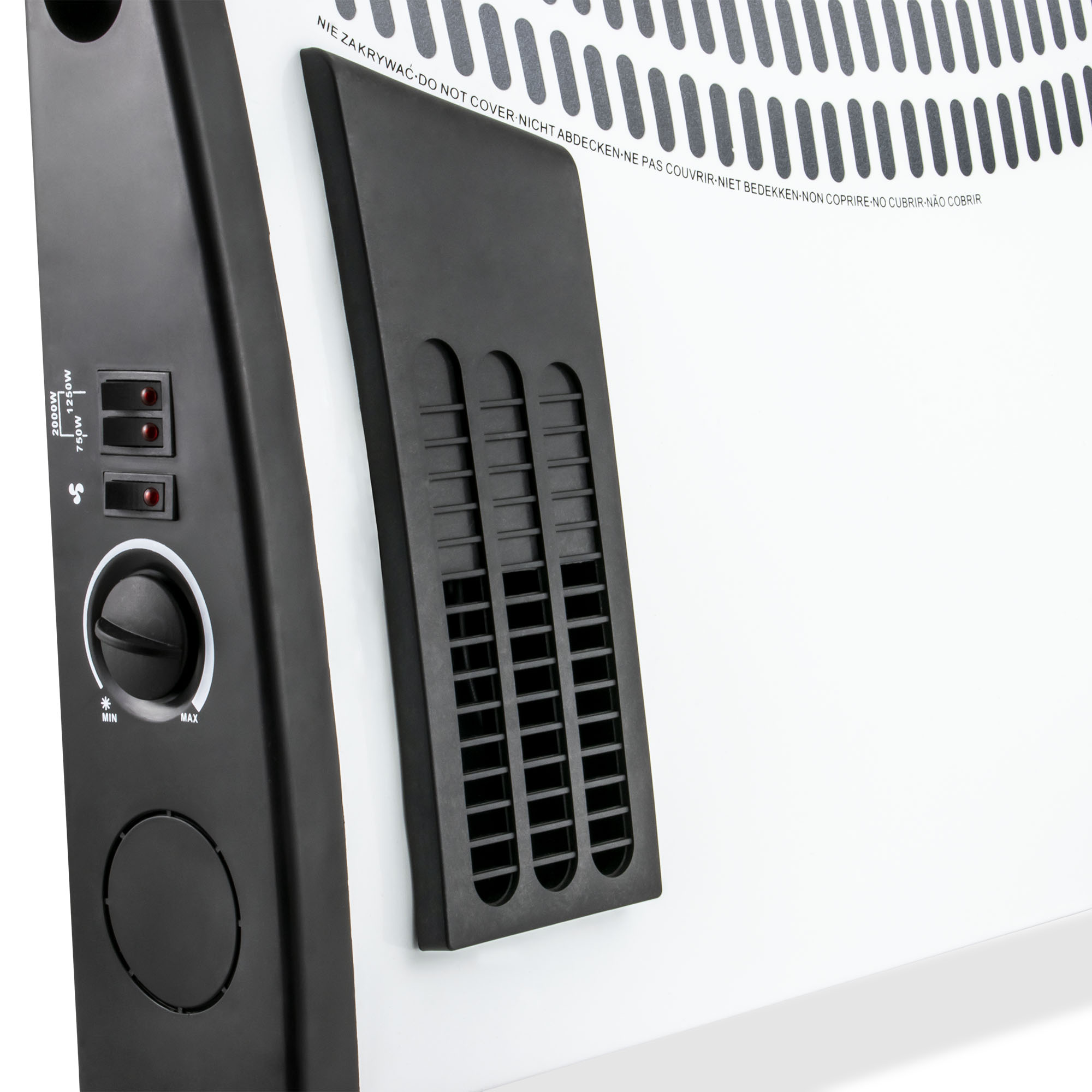 Convector electric Zass ZKH 02 T, 2000W, functie turbo, termostat reglabil