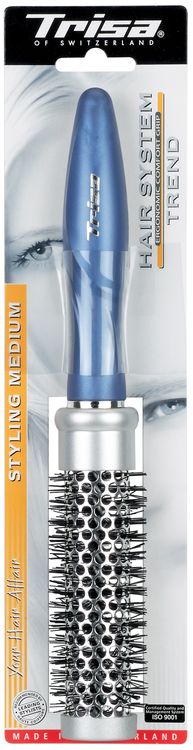 Perie rotundă pentru păr Trisa Trend Autumn Styling Medium 40 mm