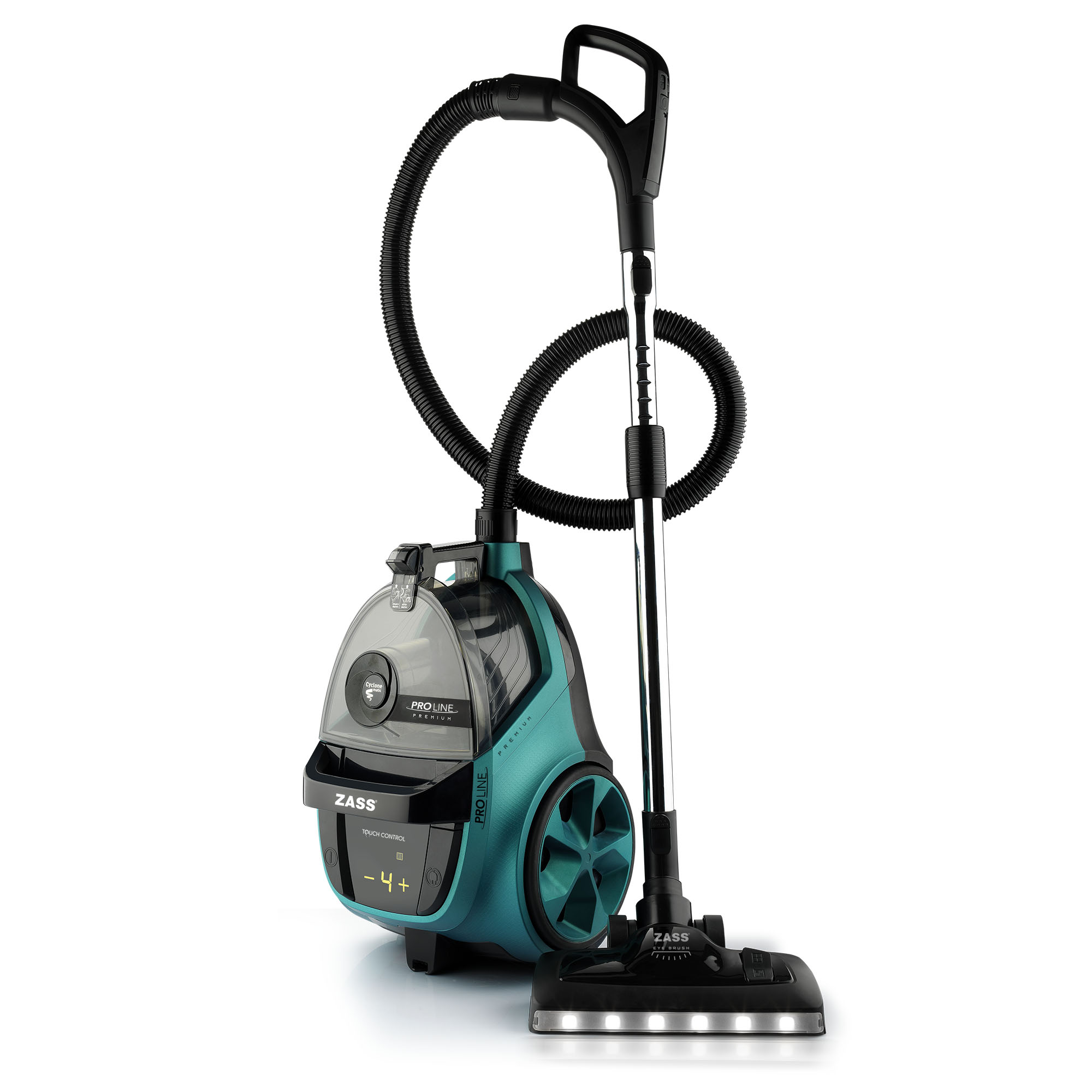 Aspirator fără sac ZASS ZVC 22 Turcoaz, ciclonic, HEPA 13, 800W