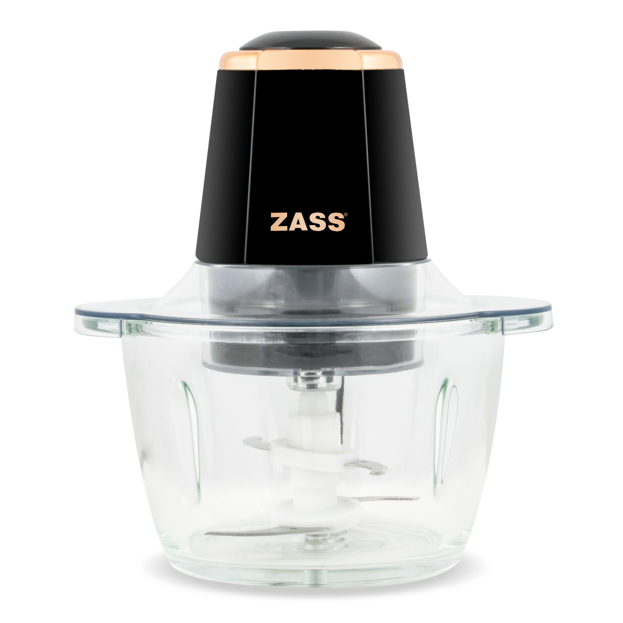 Tocator electric Zass ZCH 21 Rose Gold, bol din sticla 750 ml