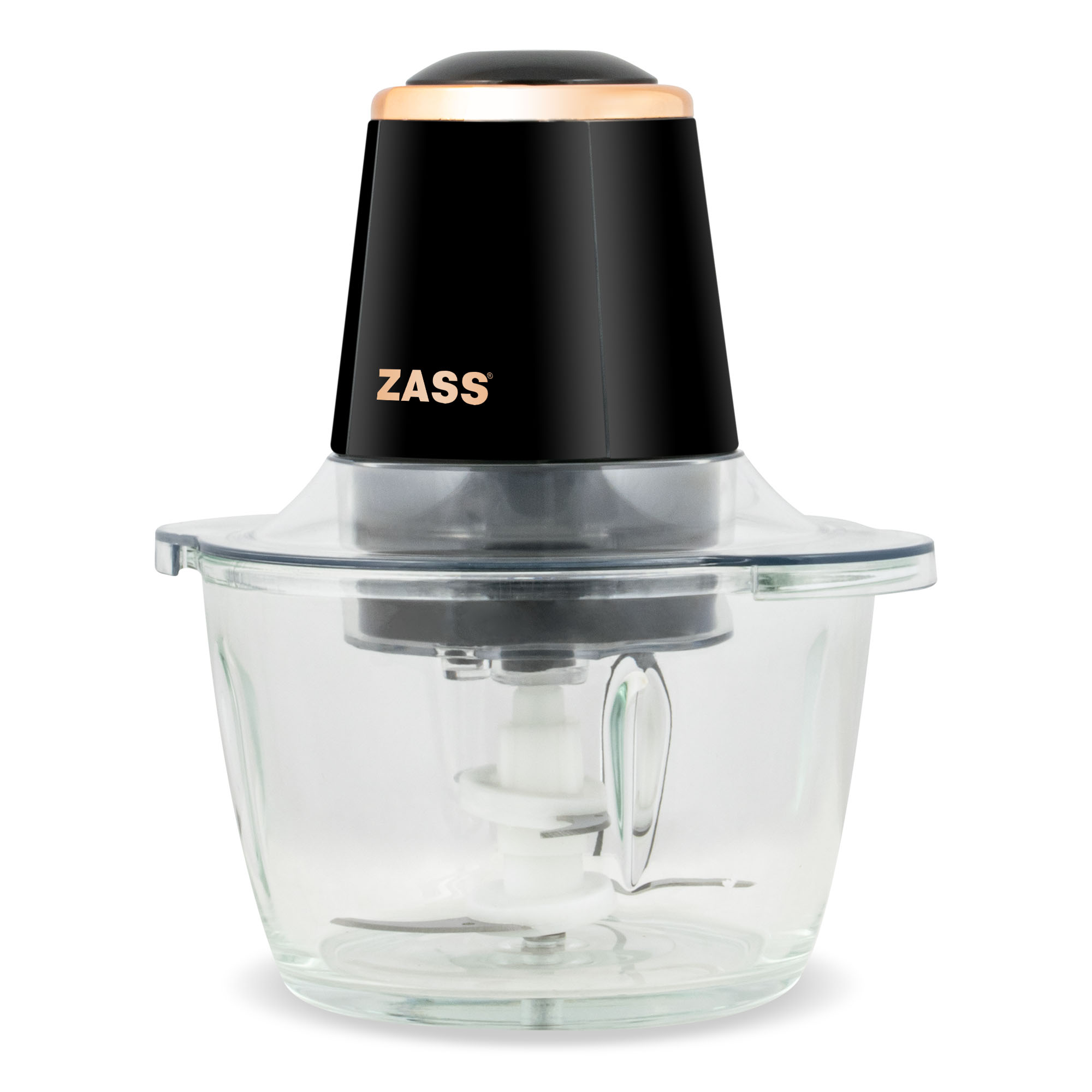 Tocator electric Zass ZCH 21 Rose Gold, bol din sticla 750 ml