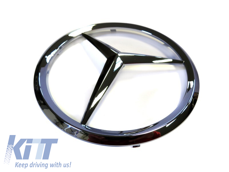 Emblemă pentru grila frontală potrivită pentru Mercedes 158 mm Performance AutoTuning