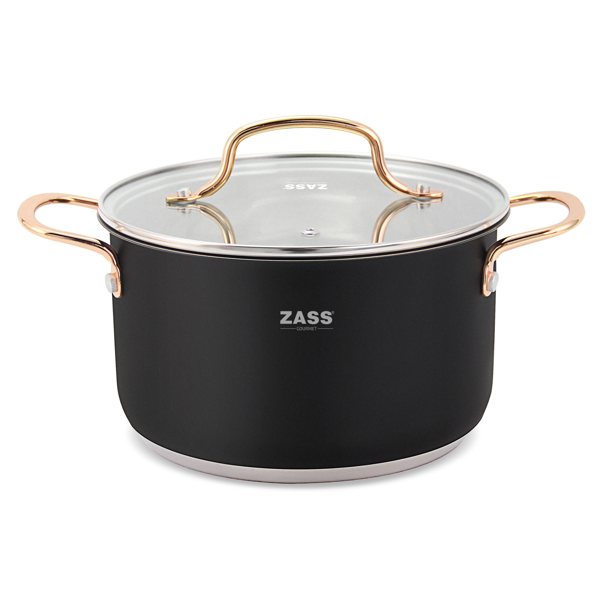 Set tacamuri Zass Gourmet ZG-CS 01, 24 piese, inox, masina de spalat vase