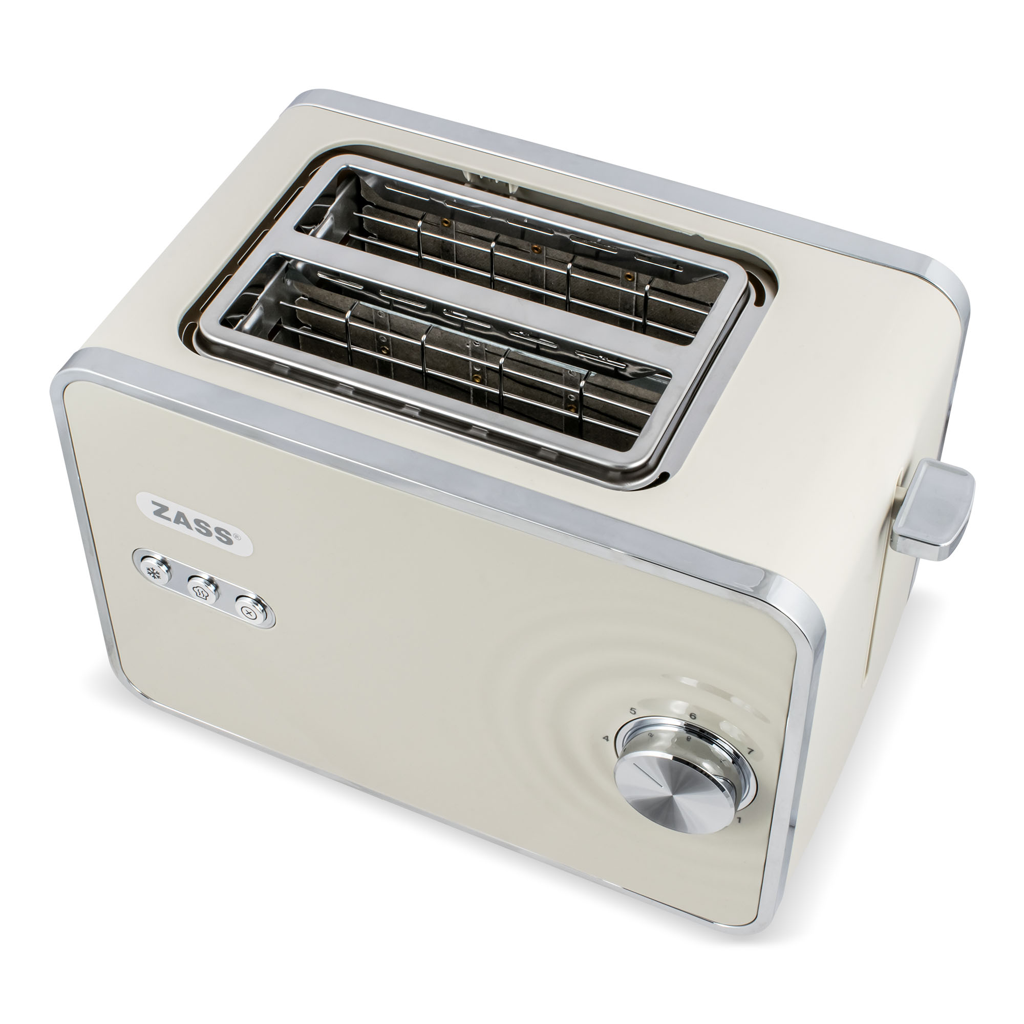 Prajitor de paine ZASS ZST 12 Wave Edition crem, 2 fante, 7 nivele